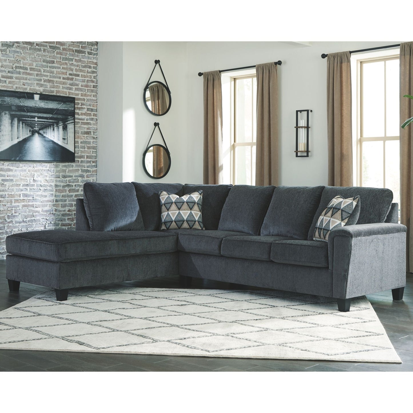 Canapé d'angle 2 pièces Abinger avec méridienne