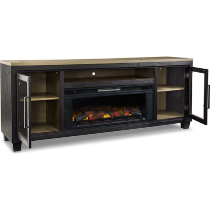 Meuble TV Foyland avec cheminée