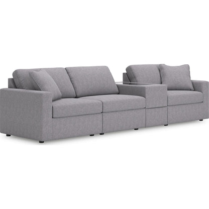 Canapé d'angle modulaire Modmax 4 pièces avec console de rangement