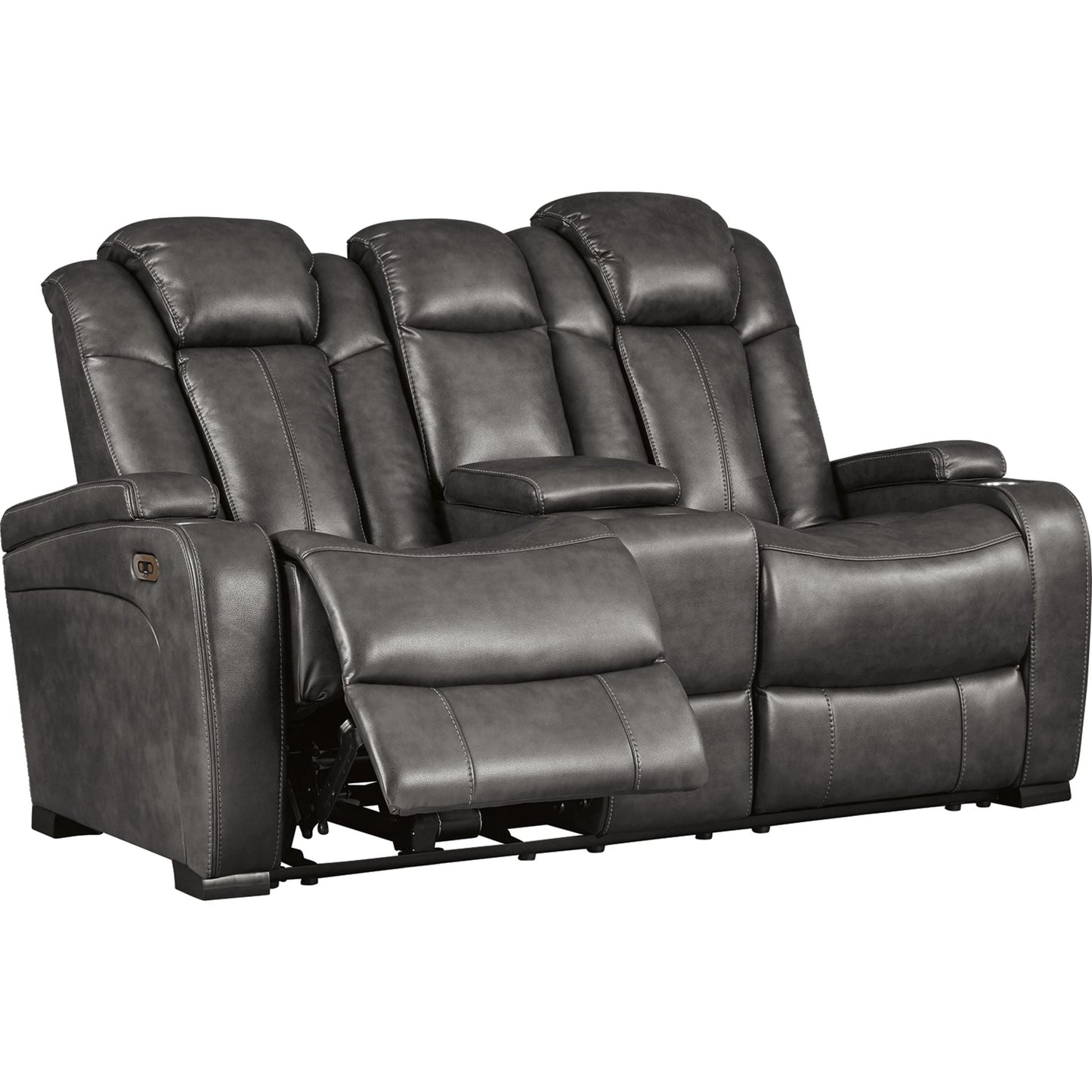 Canapé inclinable électrique Turbulence avec console et appui-tête réglable