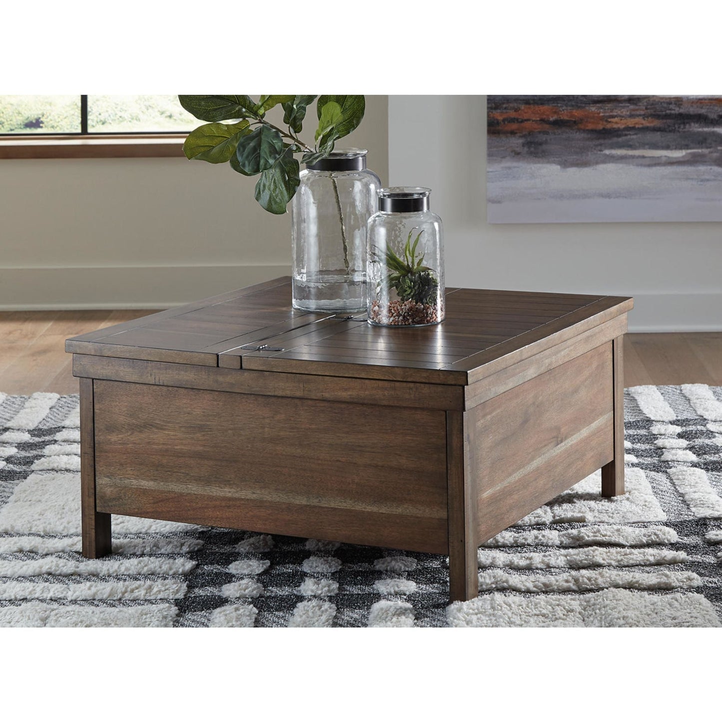 Table basse Moriville avec plateau relevable
