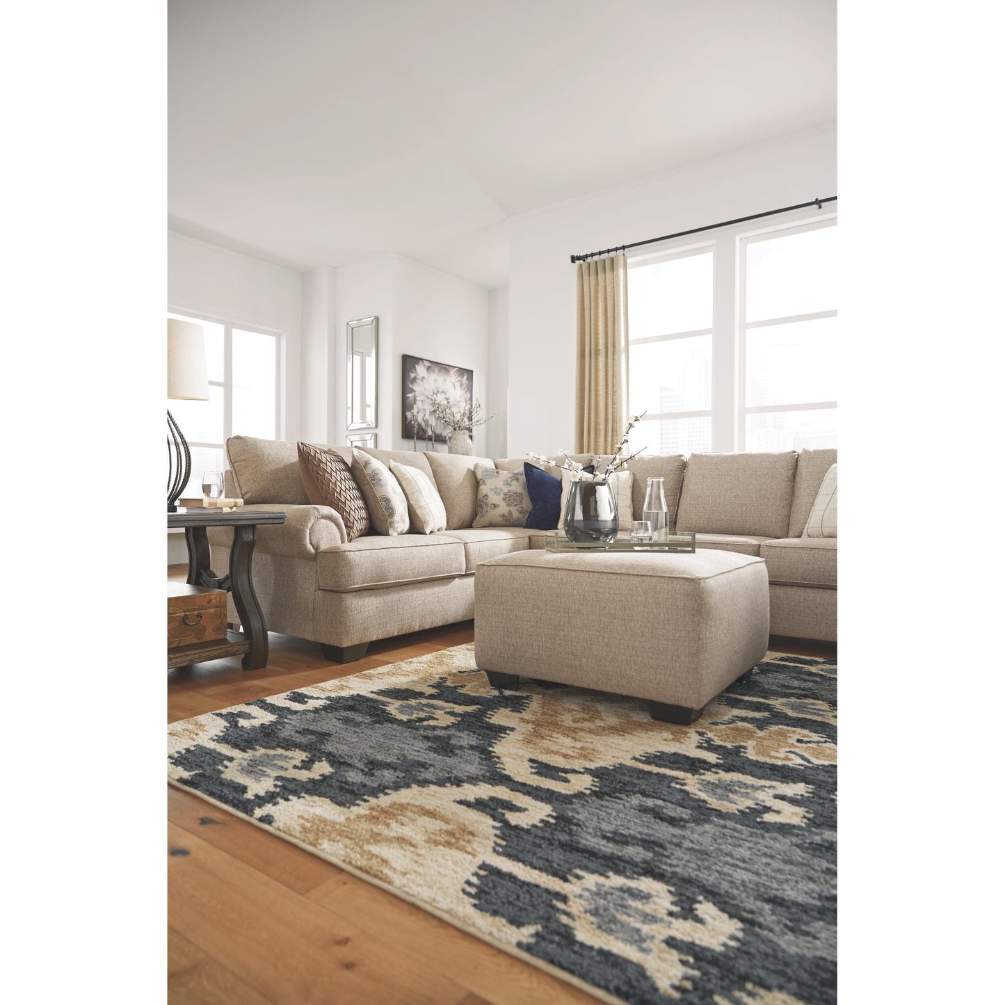 Pouf d'appoint surdimensionné exclusif Baceno