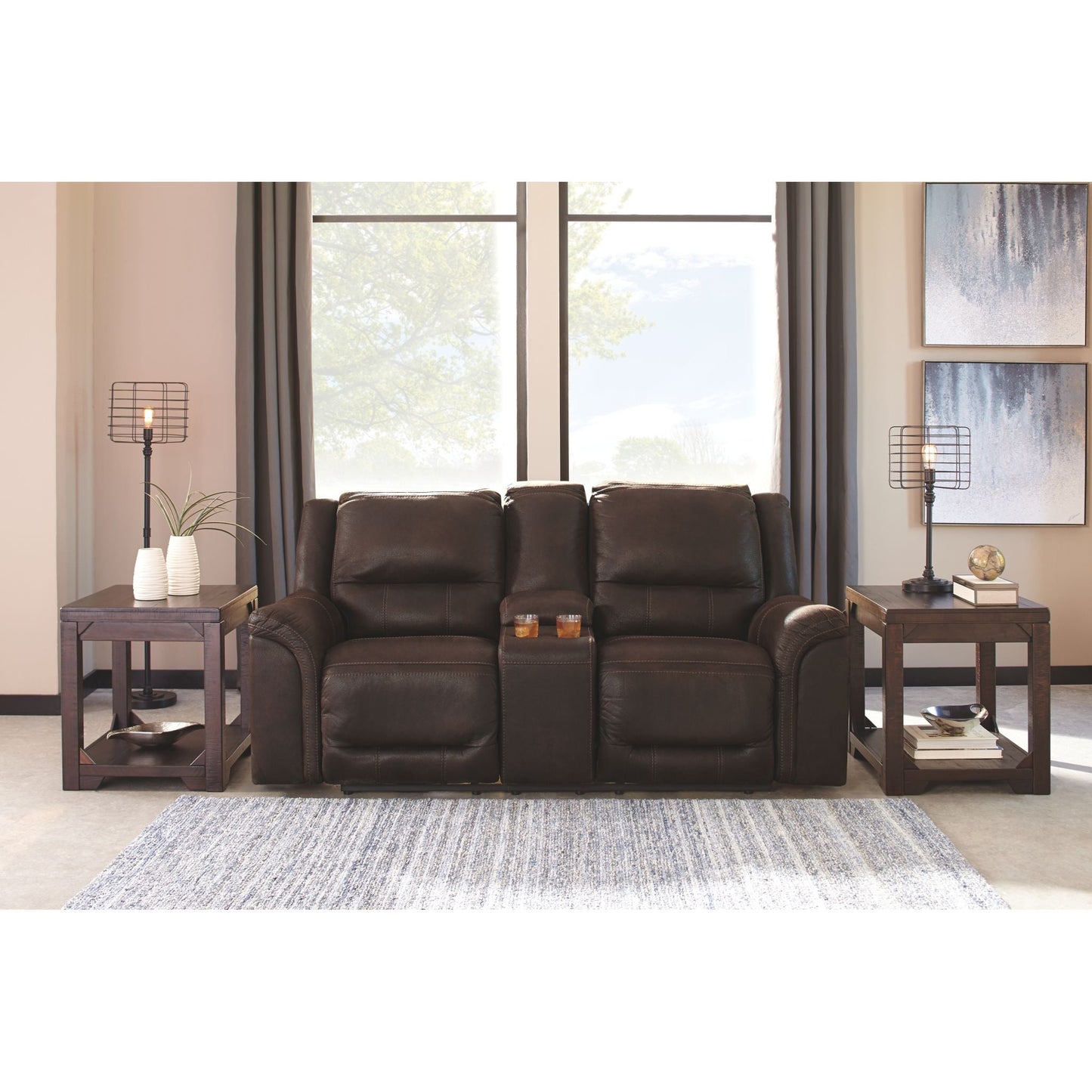 Table d'appoint rectangulaire Rogness