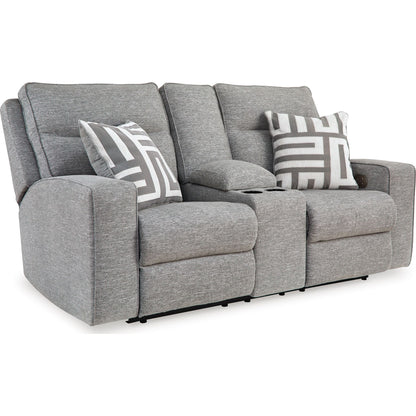 Canapé inclinable électrique exclusif Biscoe avec console et tête de lit réglable