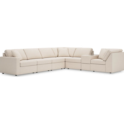 Canapé d'angle modulaire Modmax 7 pièces avec console de rangement