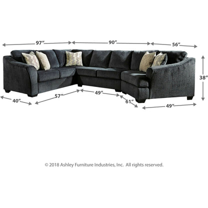 Canapé d'angle Eltmann 3 pièces