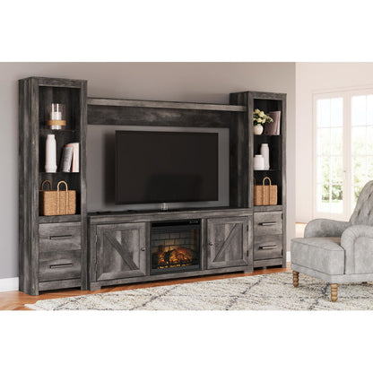 Meuble TV Wynnlow avec cheminée