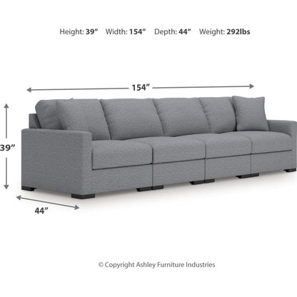Canapé d'angle modulaire 4 pièces exclusif à Omaha