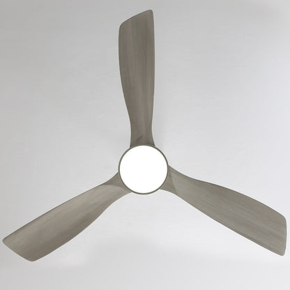 Ventilateur de plafond LED intégré 48 et 52 pouces avec éclairage et télécommande, moteur CC réversible