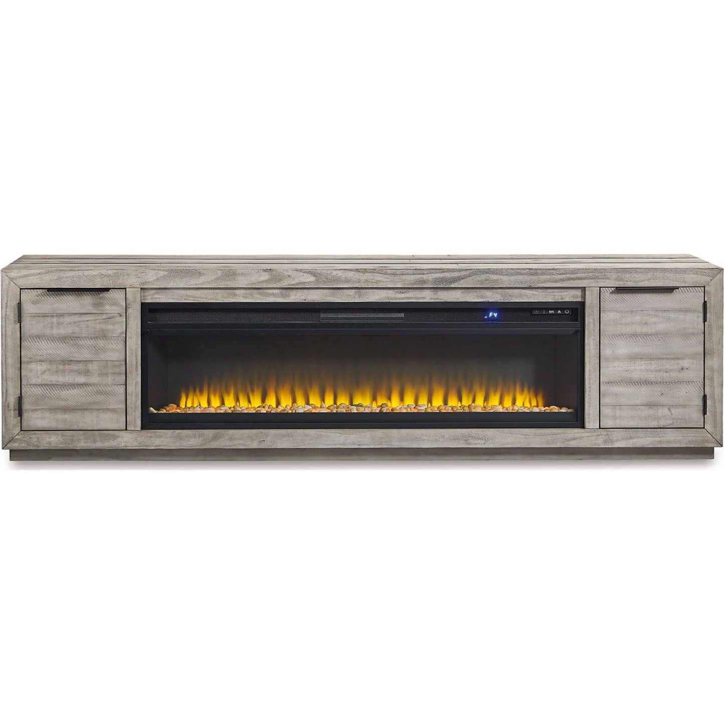 Meuble TV Naydell avec cheminée