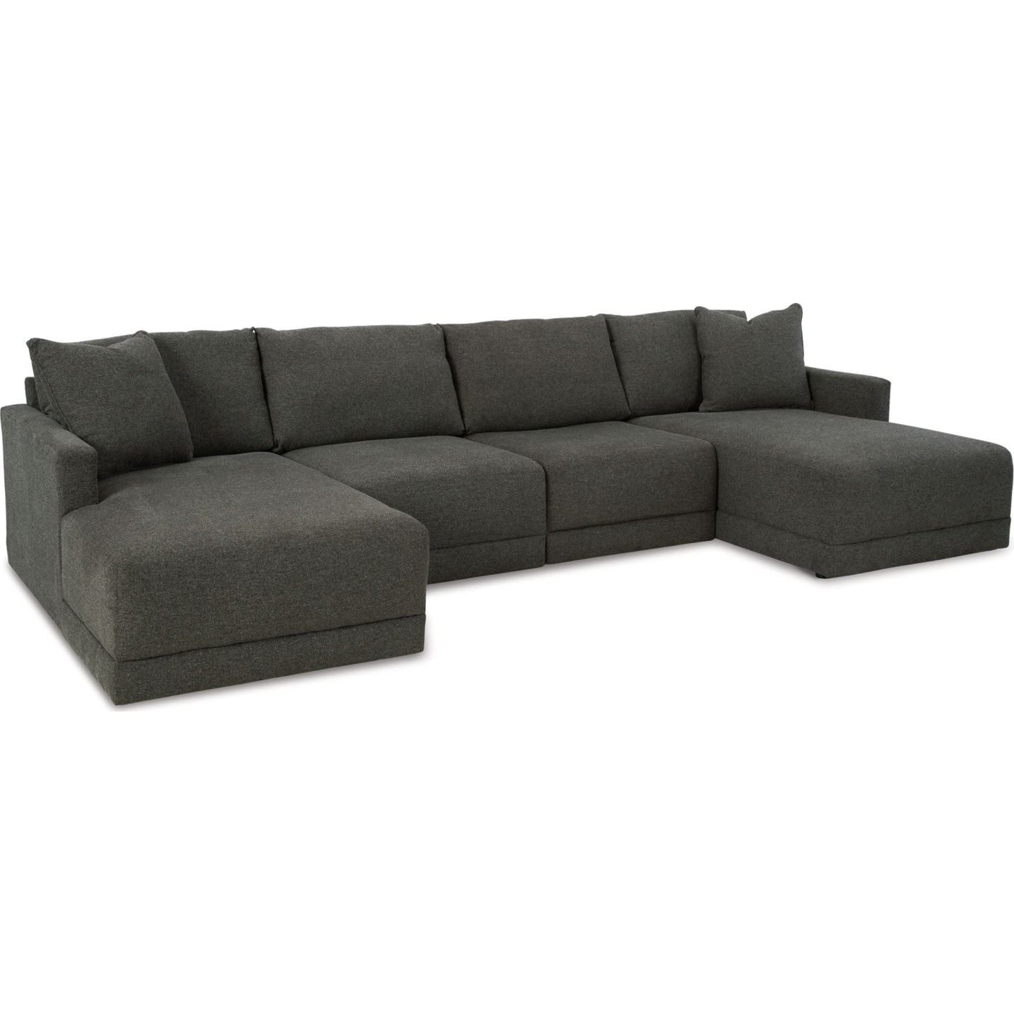 Canapé d'angle modulaire 4 pièces avec méridienne, une exclusivité Evey