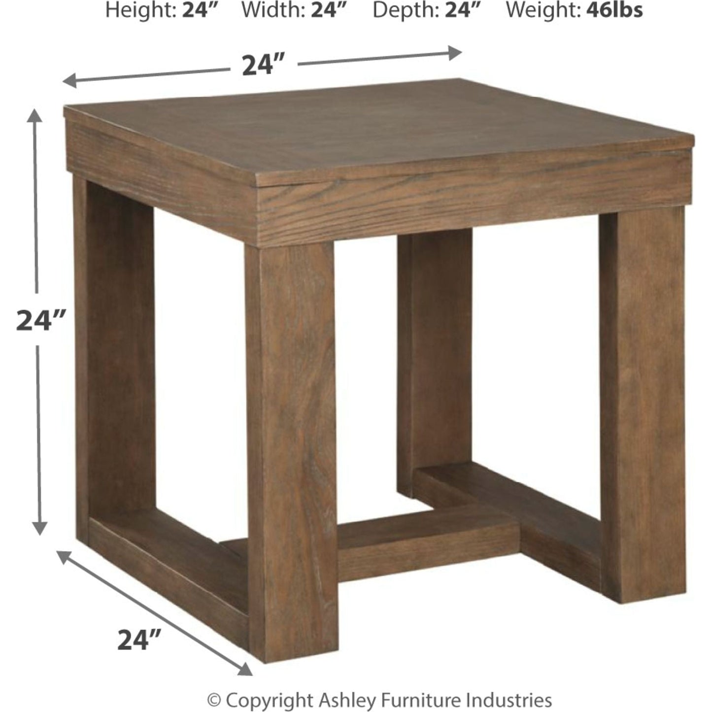 Table d'appoint carrée Cariton
