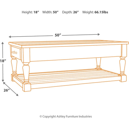 Table basse rectangulaire Shawnalore