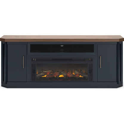 Meuble TV Landocken avec cheminée
