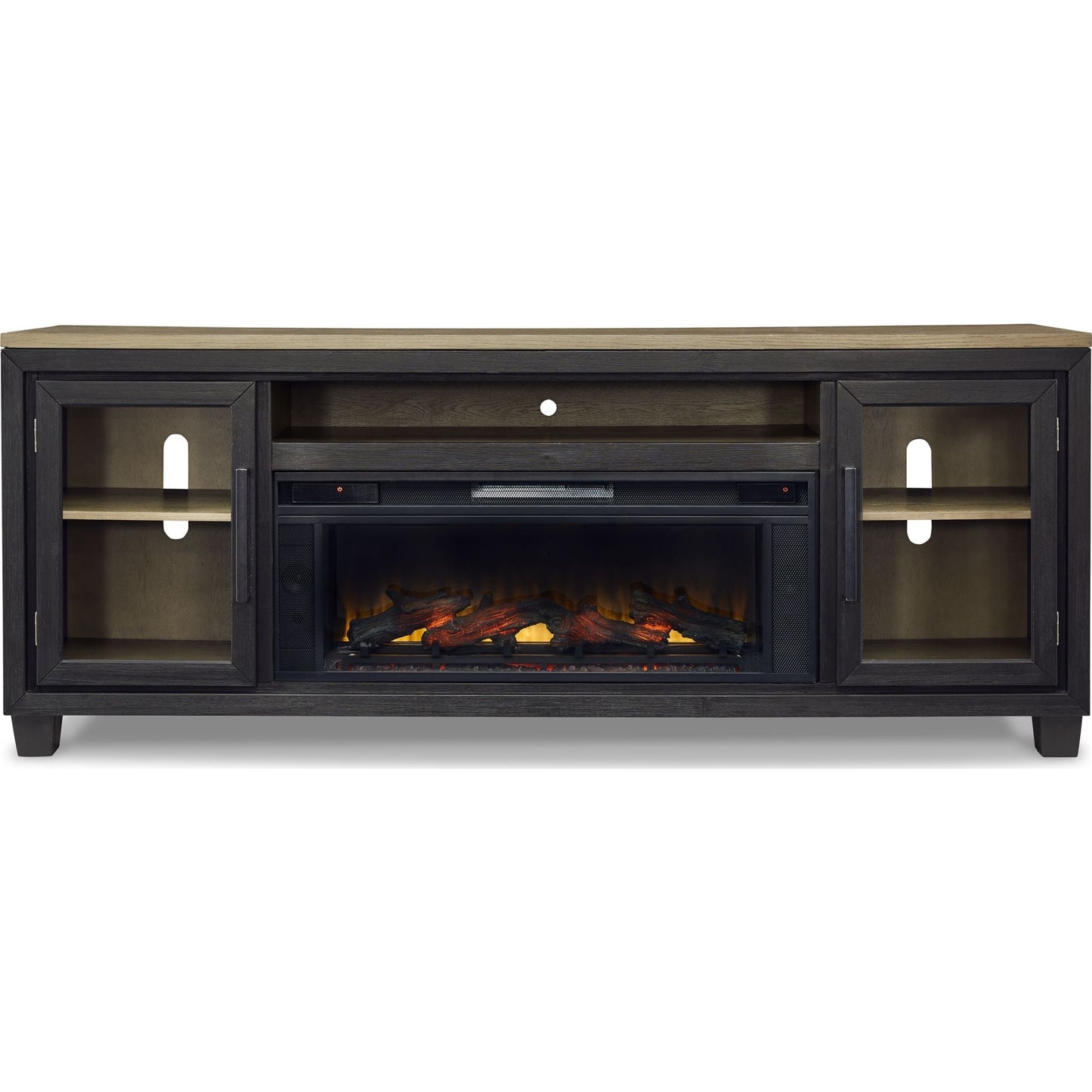 Meuble TV Foyland avec cheminée