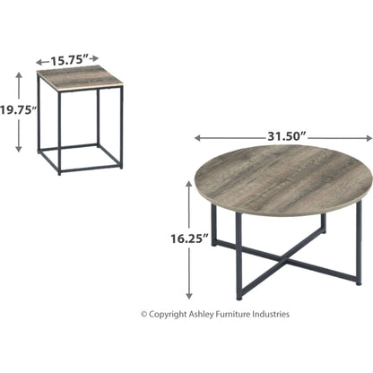 Ensemble de tables d'appoint Wadeworth (ensemble de 3)