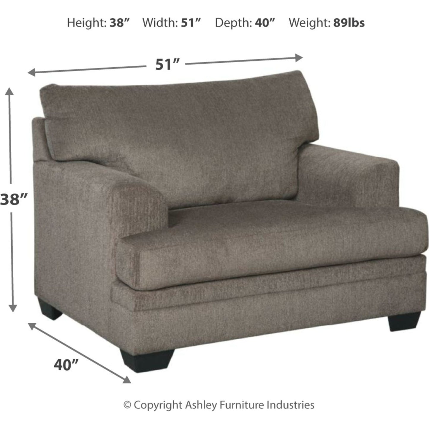 Fauteuil Dorsten et demi