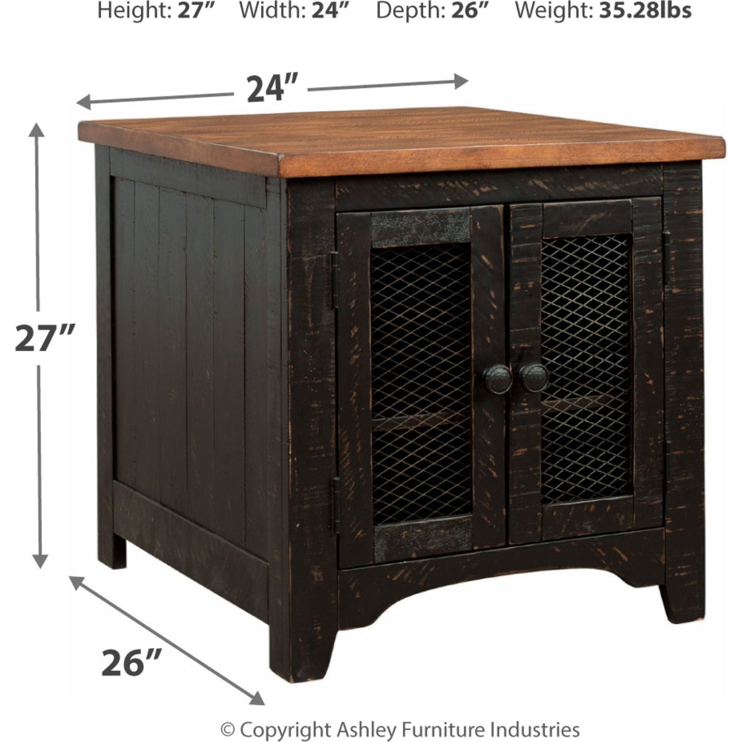 Table d'appoint rectangulaire Valebeck