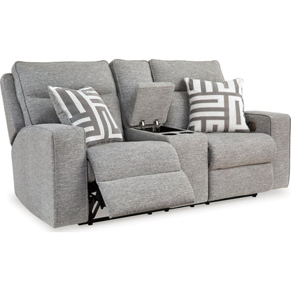 Canapé inclinable électrique exclusif Biscoe avec console et tête de lit réglable