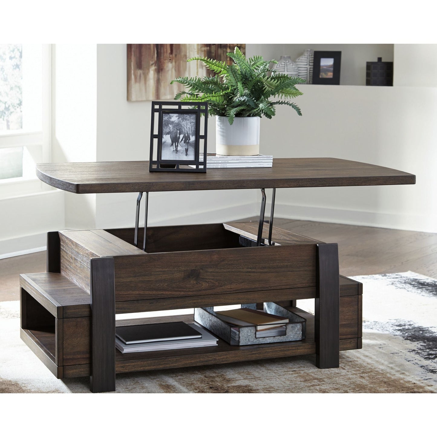 Table basse Vailbry avec plateau relevable