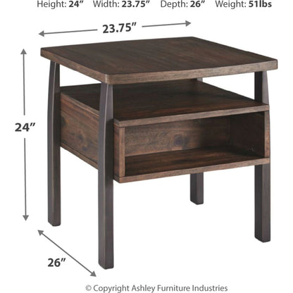 Table d'appoint rectangulaire Vailbry