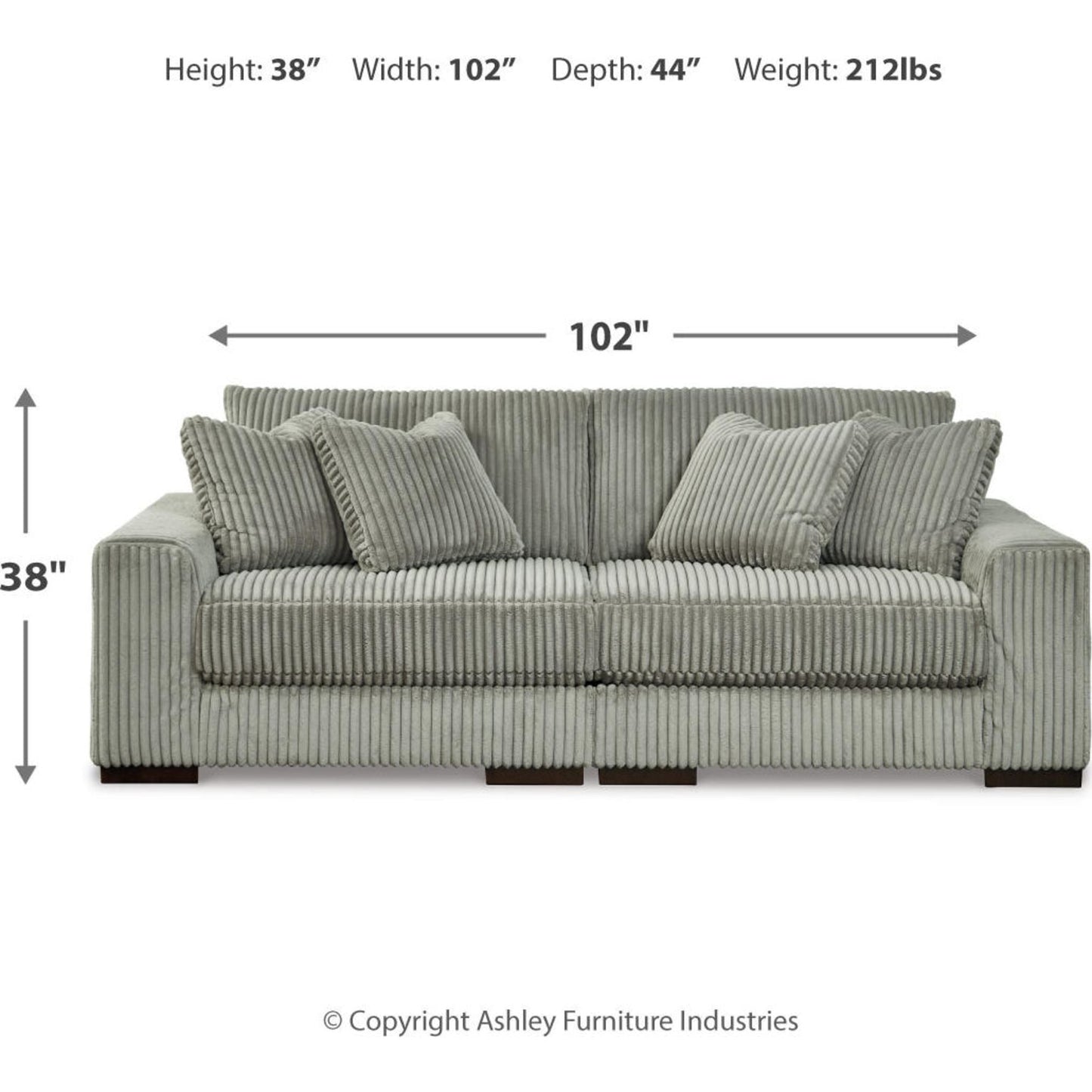 Canapé d'angle Lindyn 2 pièces