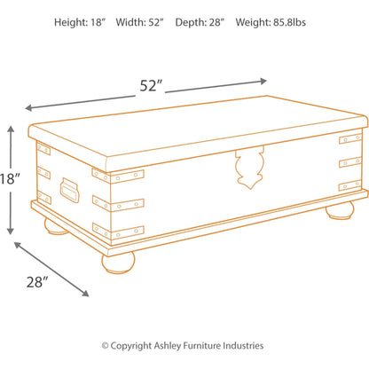 Table basse Carynhurst avec plateau relevable