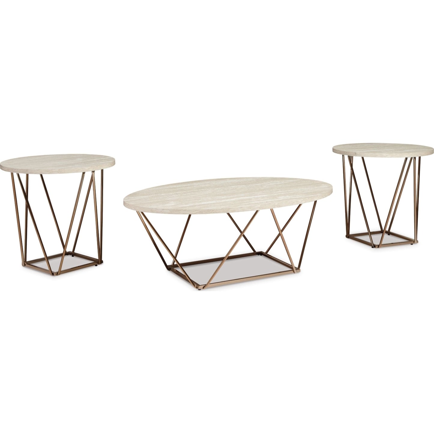 Ensemble de tables d'appoint Tarica (ensemble de 3)