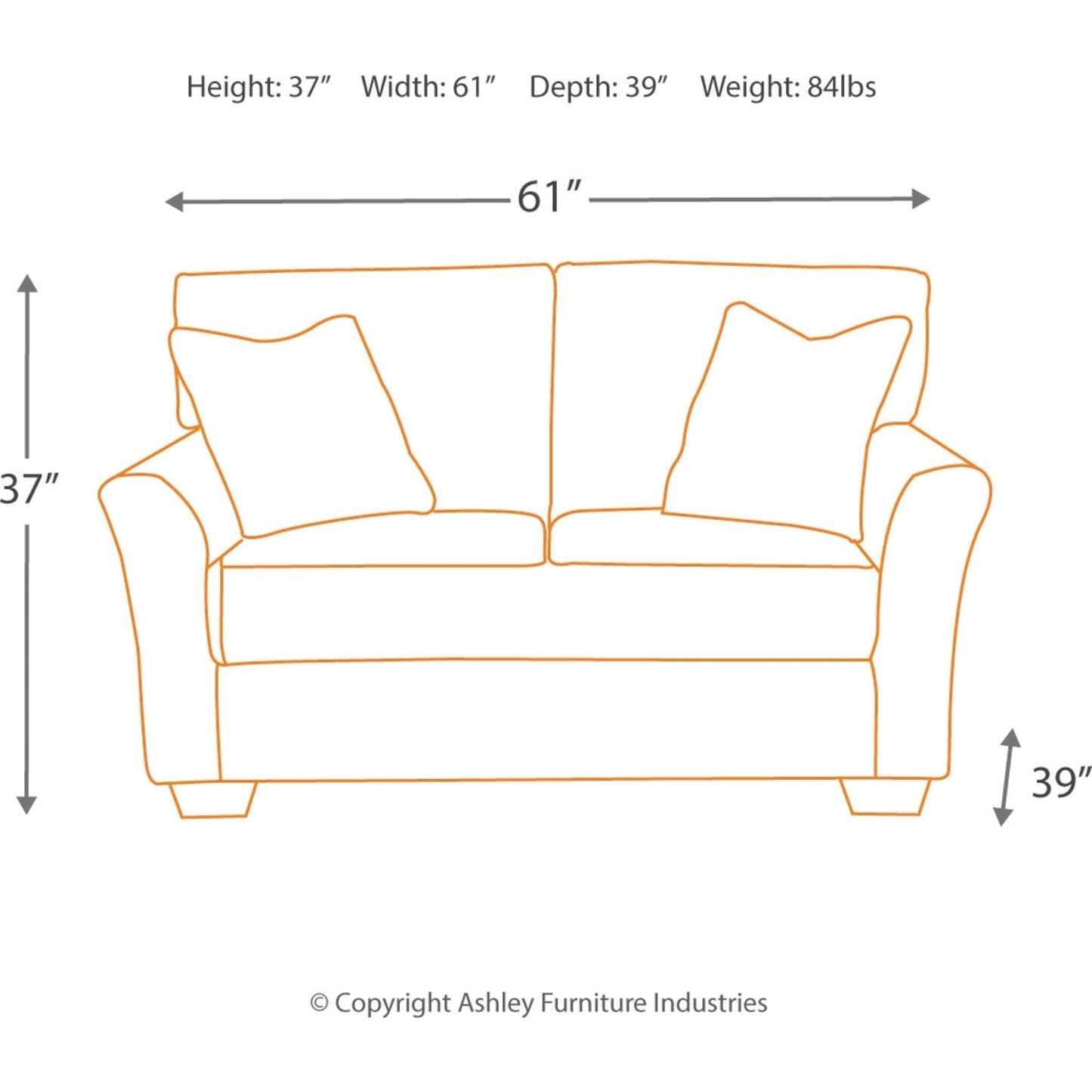 Canapé deux places Tibbee