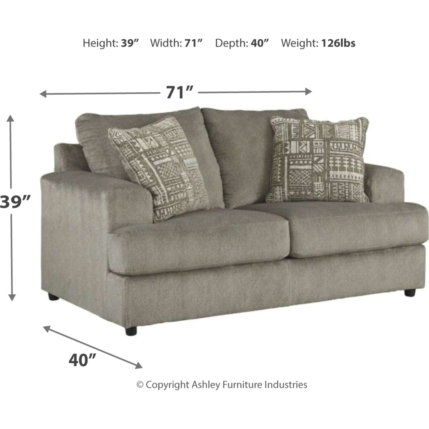 Canapé deux places Soletren