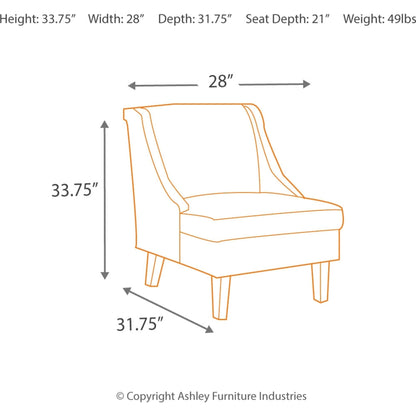 Fauteuil d'appoint Clarinda