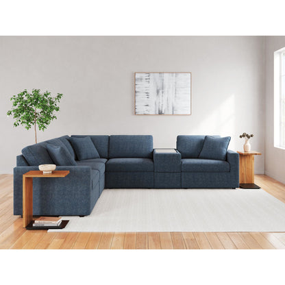 Canapé d'angle modulaire Modmax 6 pièces avec console de rangement