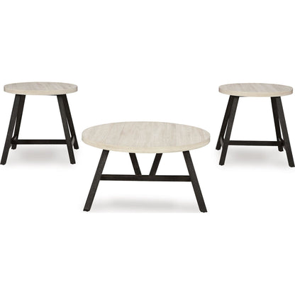 Ensemble de 3 tables d'appoint Fladona