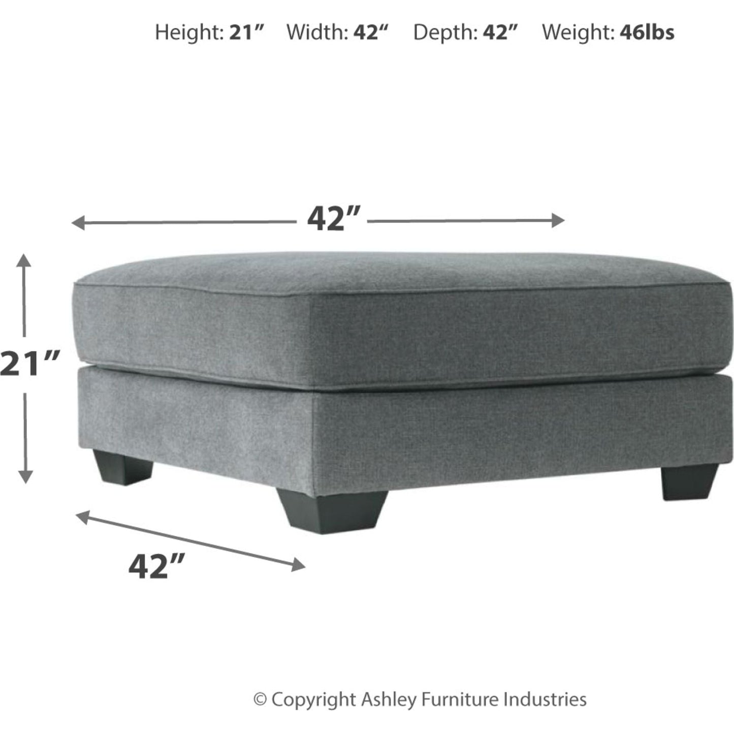 Pouf d'appoint surdimensionné exclusif Castano