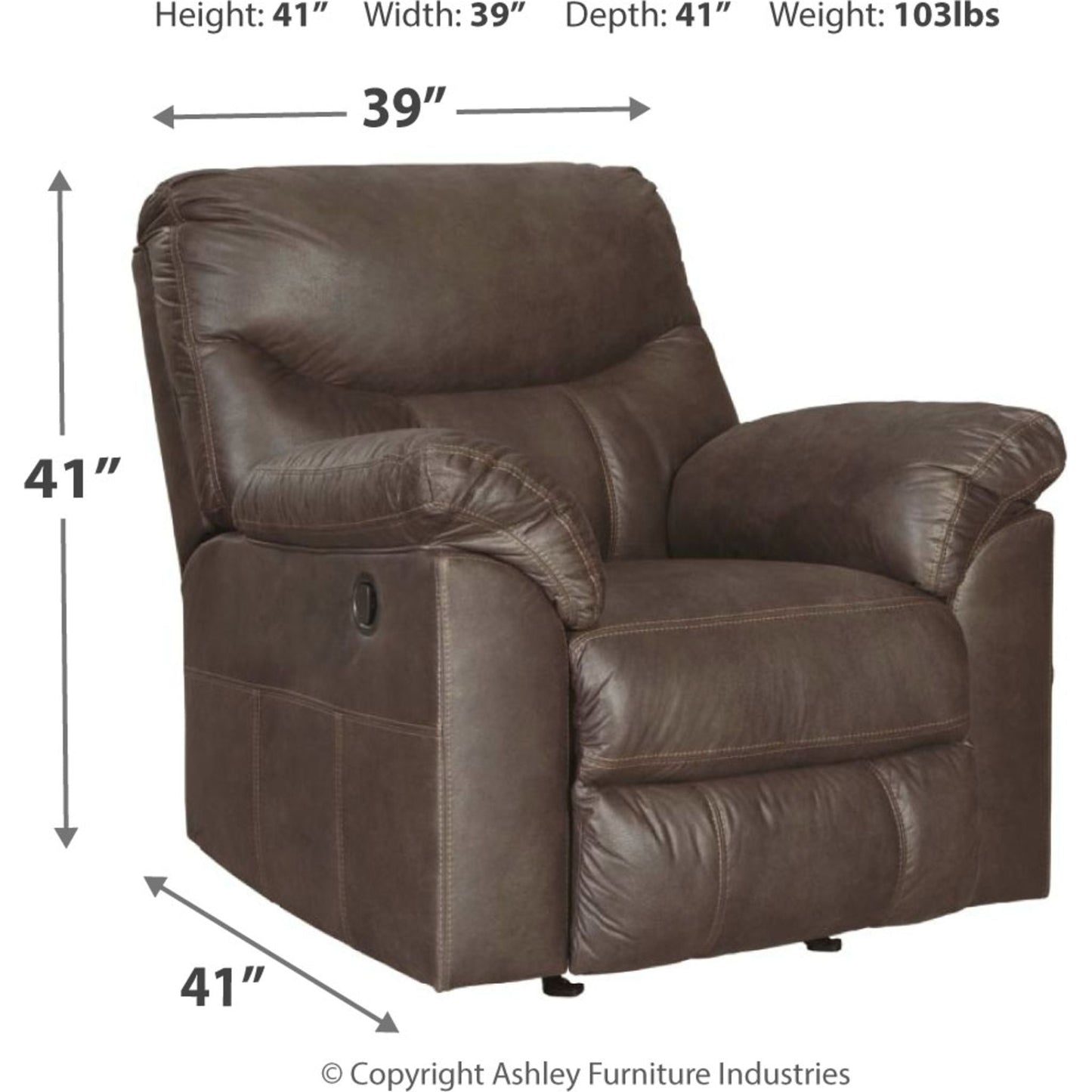 Fauteuil inclinable à bascule Boxberg