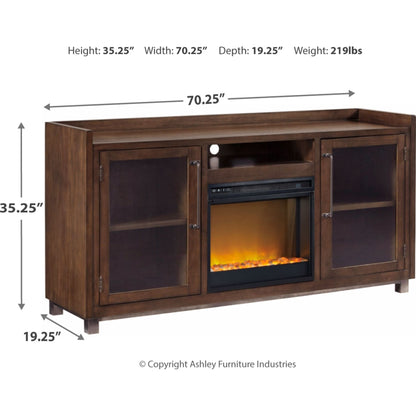 Meuble TV Starmore avec cheminée