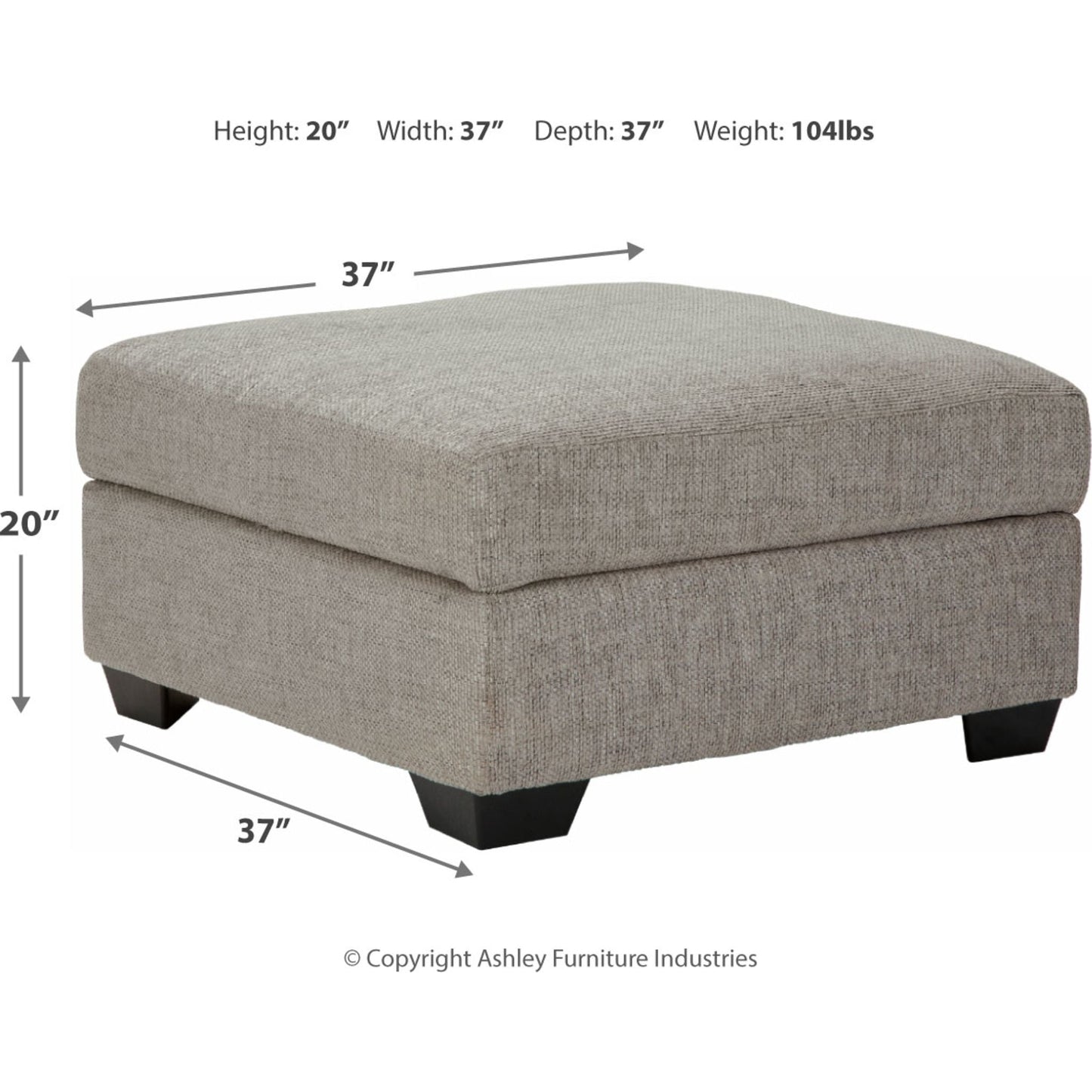 Pouf Megginson avec rangement