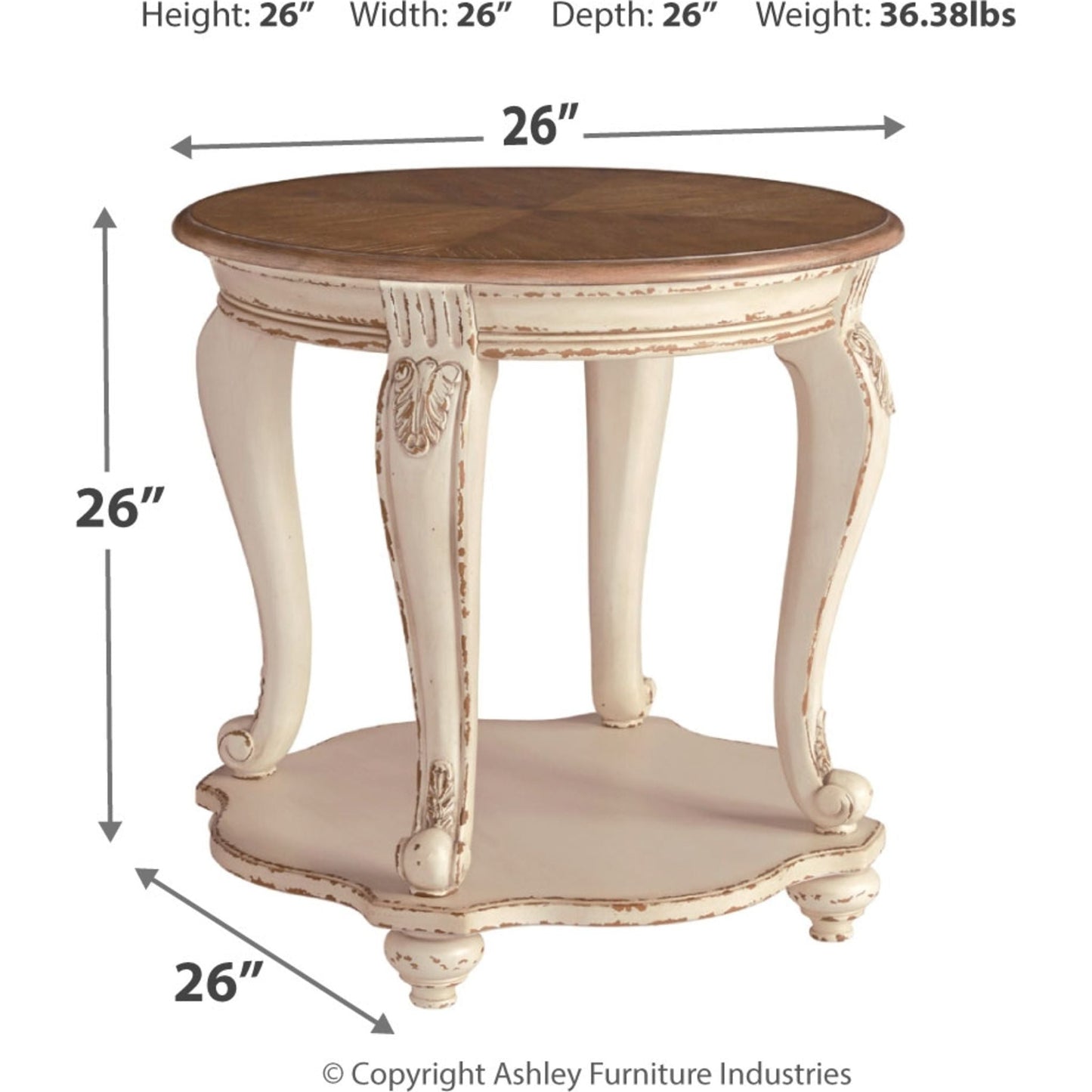 Table d'appoint ronde Realyn