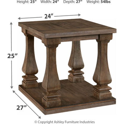 Table d'appoint rectangulaire Johnelle