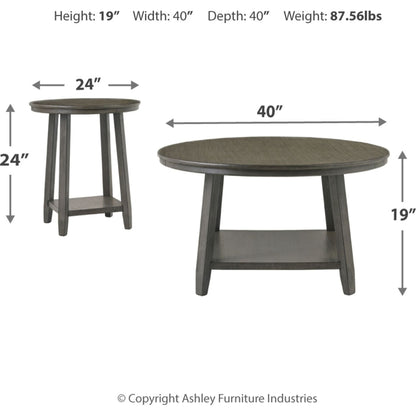 Ensemble de tables d'appoint Caitbrook (ensemble de 3)