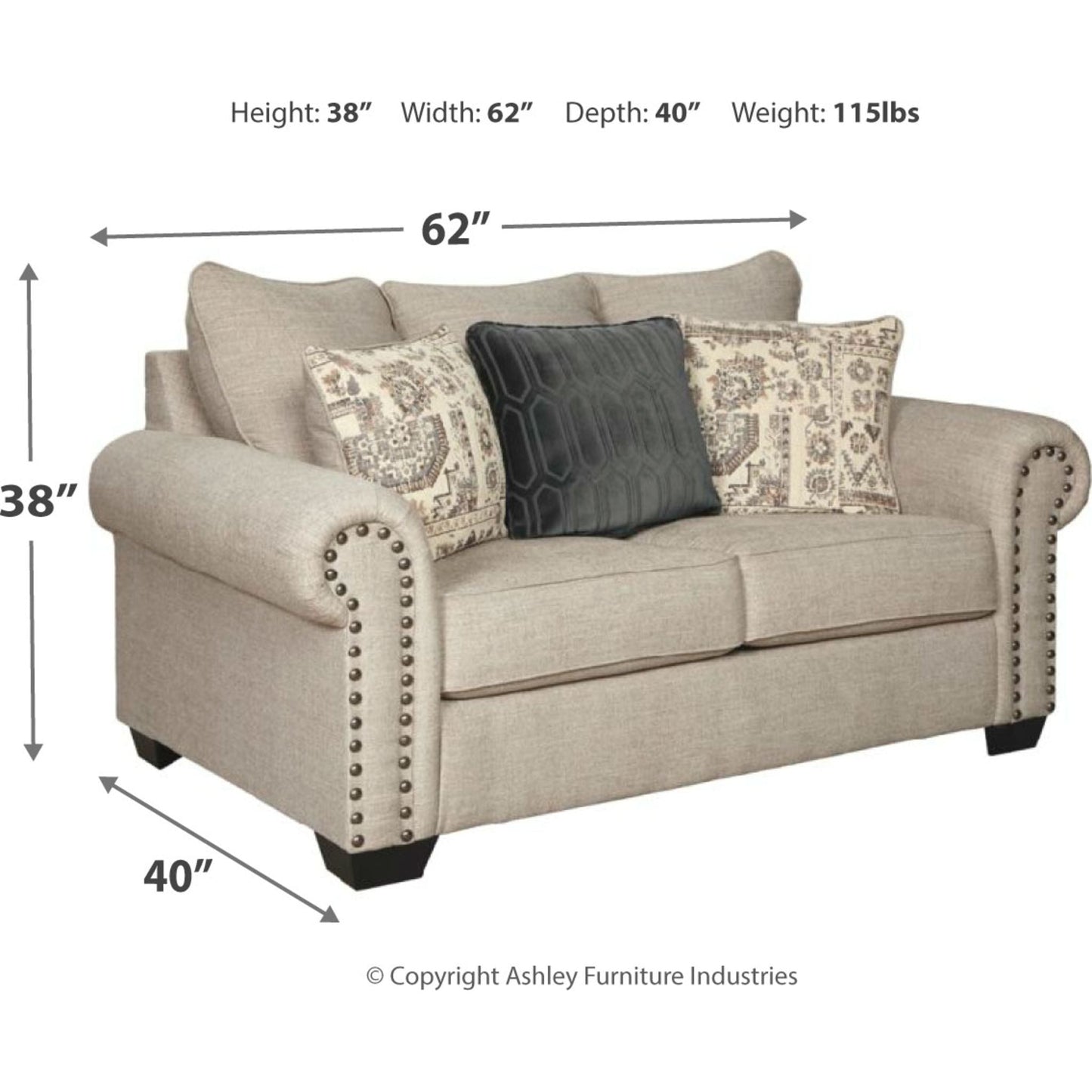 Canapé deux places Zarina