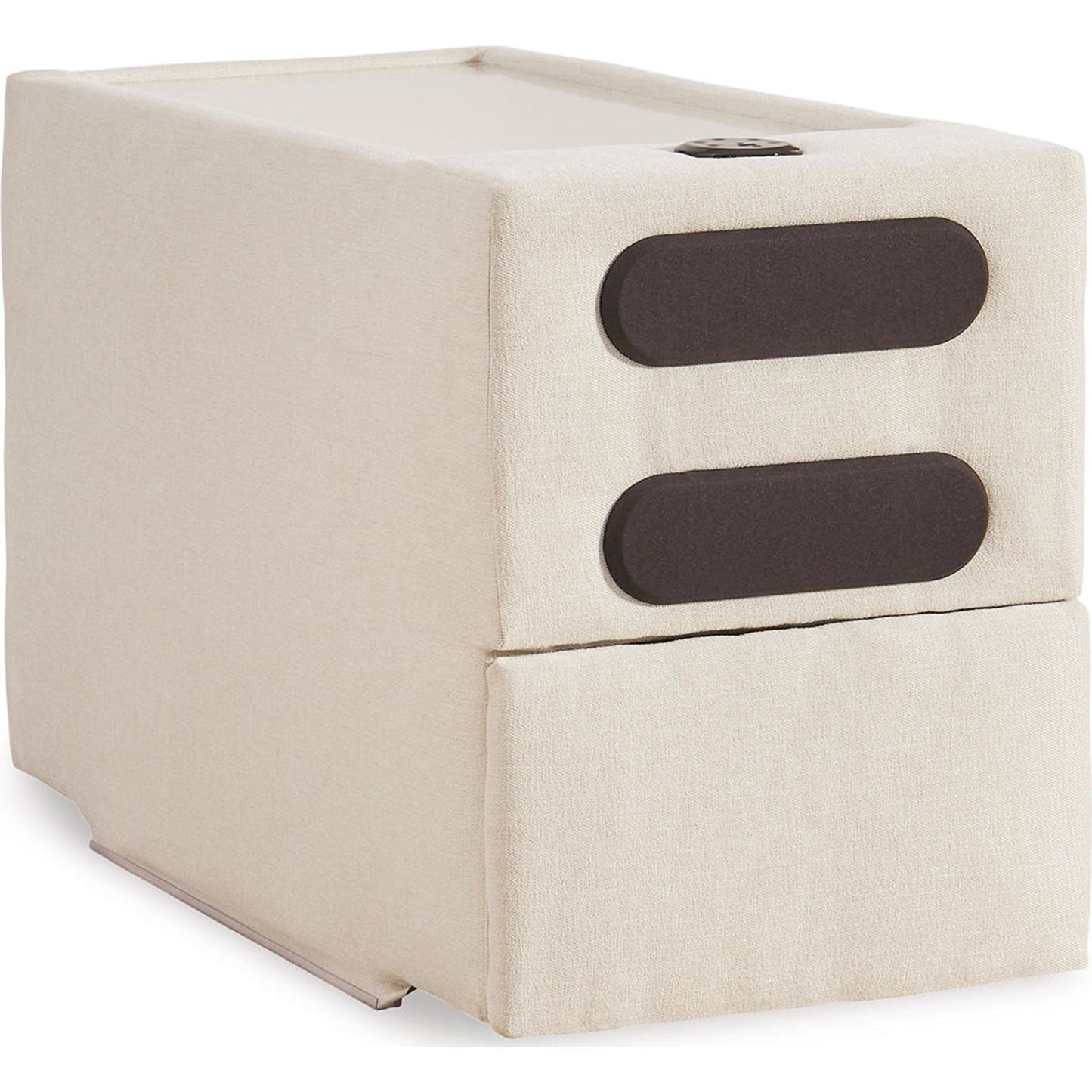 Canapé d'angle modulaire Modmax 4 pièces avec méridienne et console audio