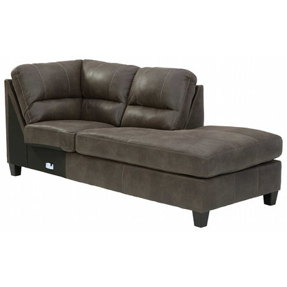 Canapé d'angle convertible Navi 2 pièces avec méridienne