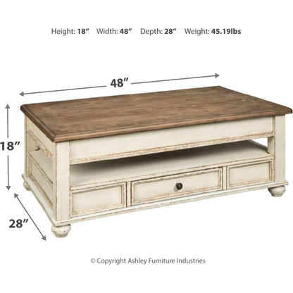 Table basse Realyn avec plateau relevable