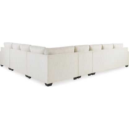 Canapé d'angle 5 pièces exclusif Lerenza avec méridienne