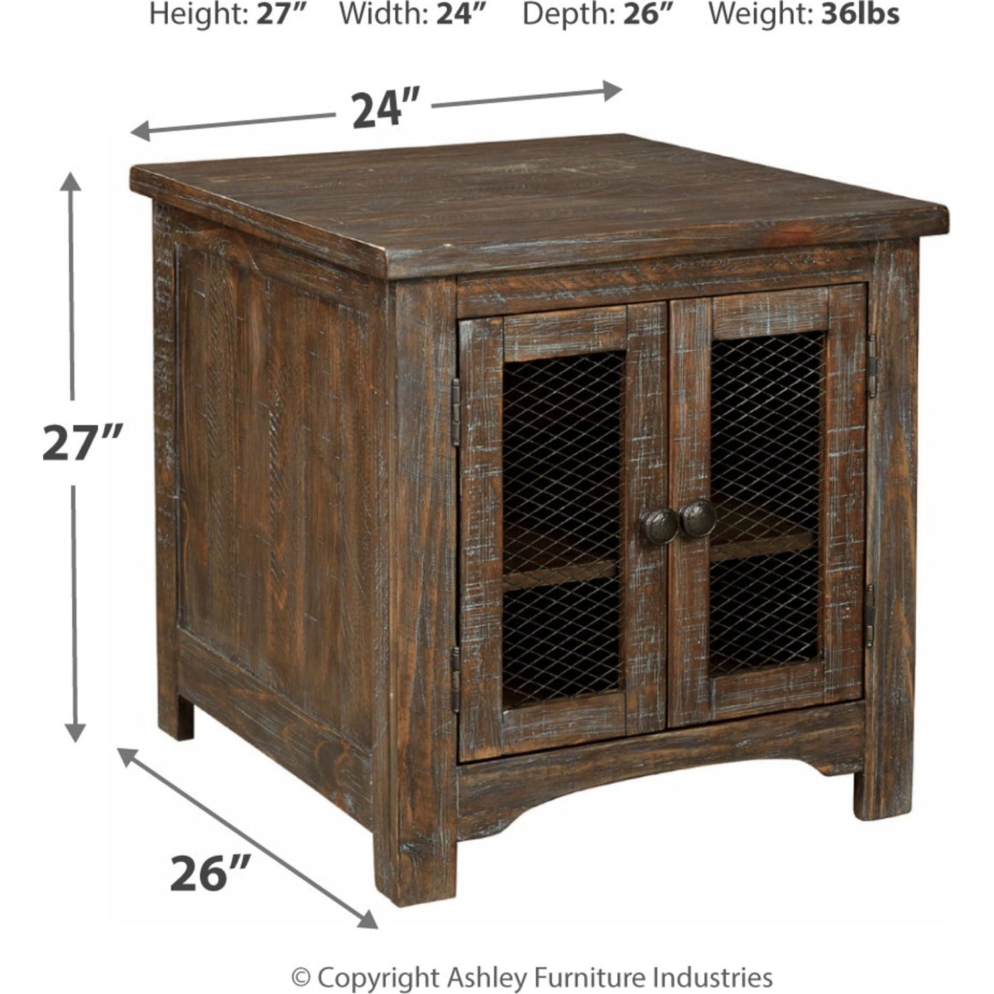 Table d'appoint rectangulaire Danell Ridge