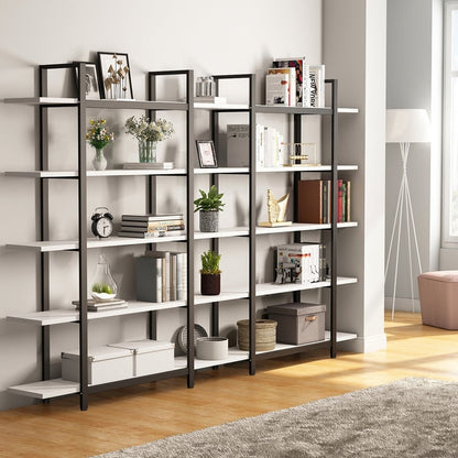 Bibliothèque à 5 niveaux, style industriel vintage