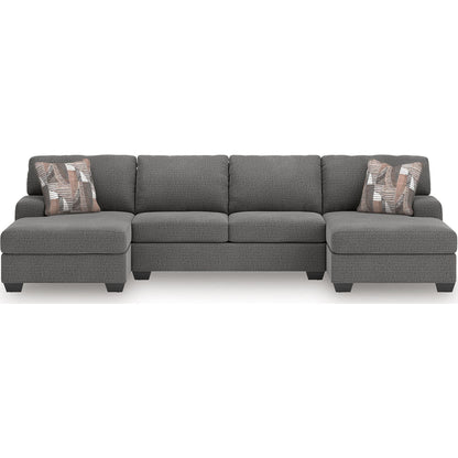 Canapé d'angle 3 pièces Newellen avec double méridienne