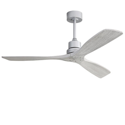 Ventilateur de plafond d'intérieur Sofucor 52 en bois avec éclairage intégré et télécommande (en option).