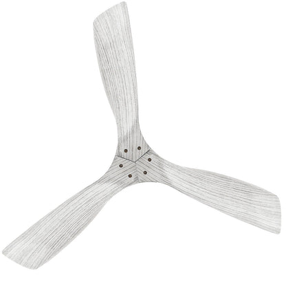 Ventilateur de plafond moderne de 132 cm (52 ​​pouces) en bois massif et ABS avec télécommande (sans éclairage), 6 vitesses de ventilation et flux d'air réversible.